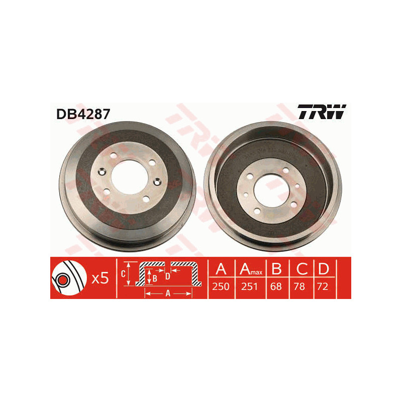 Tambour de frein TRW