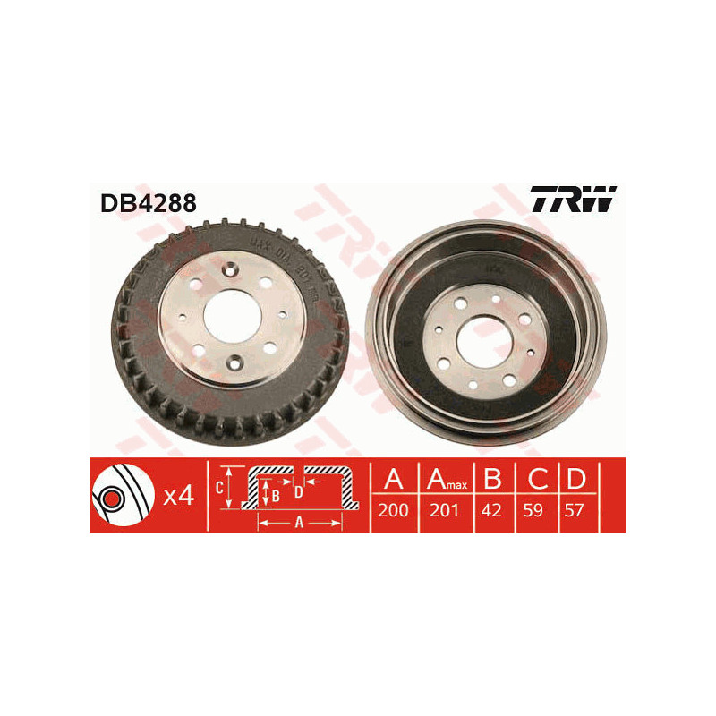 Tambour de frein TRW
