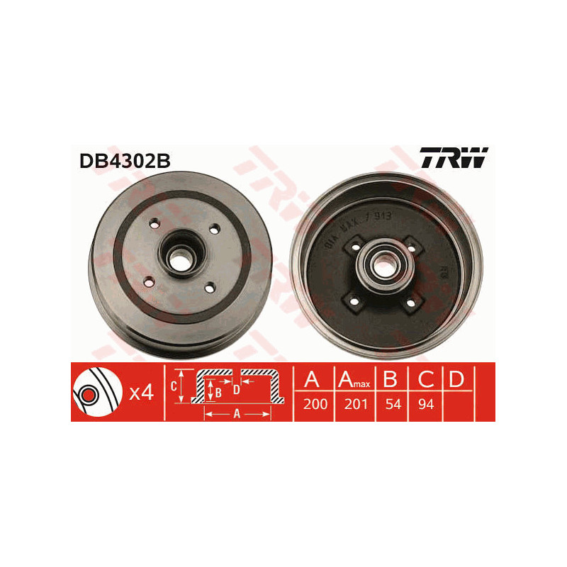 Tambour de frein TRW