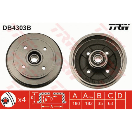 Tambour de frein TRW