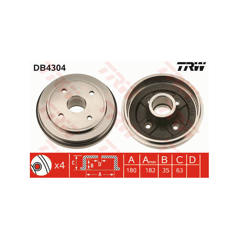 Tambour de frein TRW