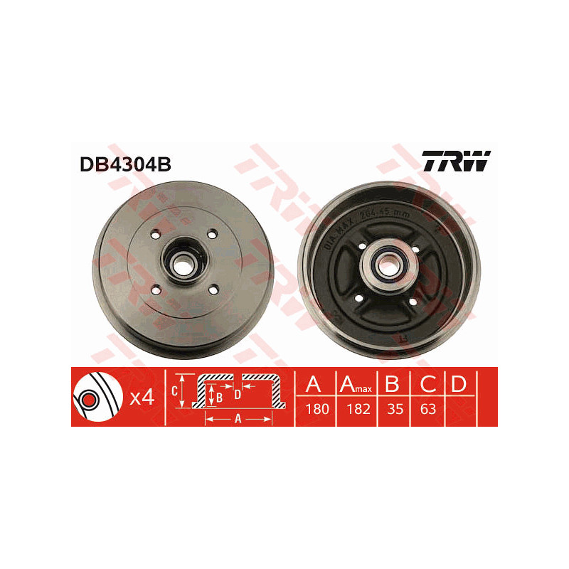 Tambour de frein TRW