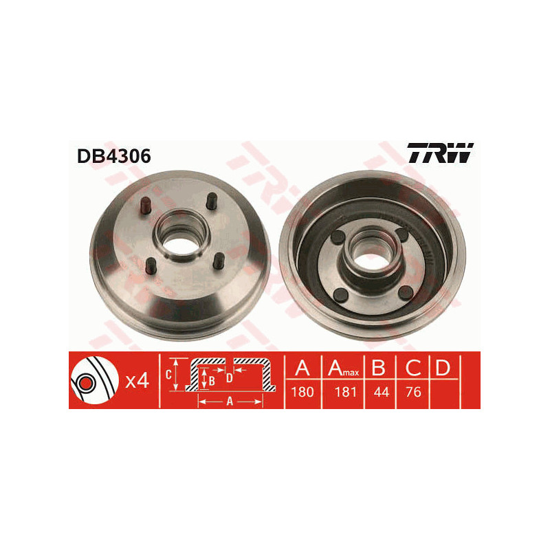 Tambour de frein TRW