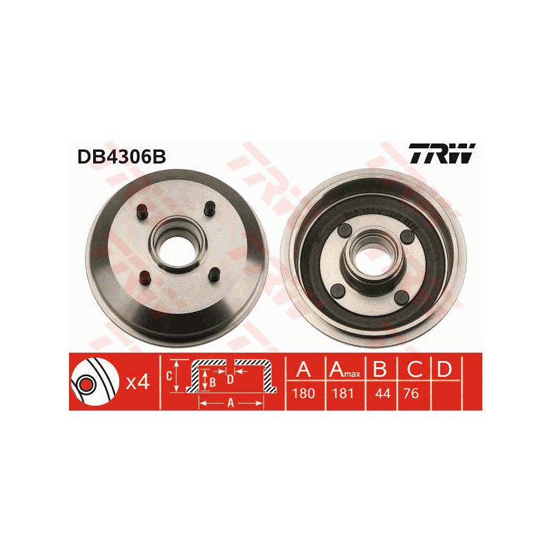 Tambour de frein TRW