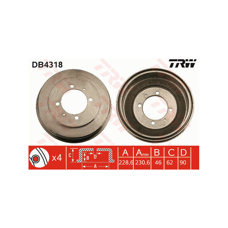 Tambour de frein TRW