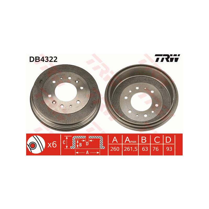 Tambour de frein TRW