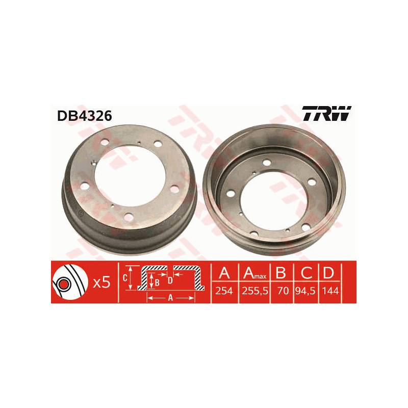 Tambour de frein TRW