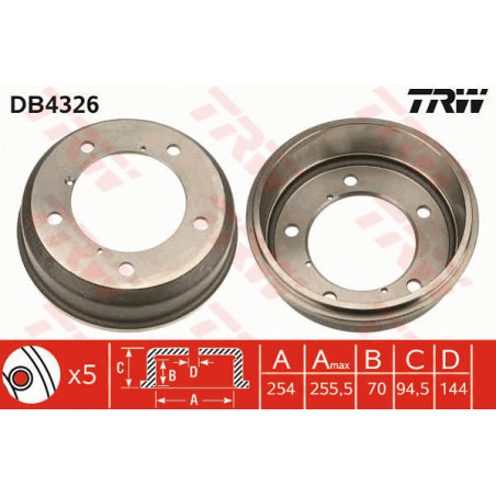 Tambour de frein TRW