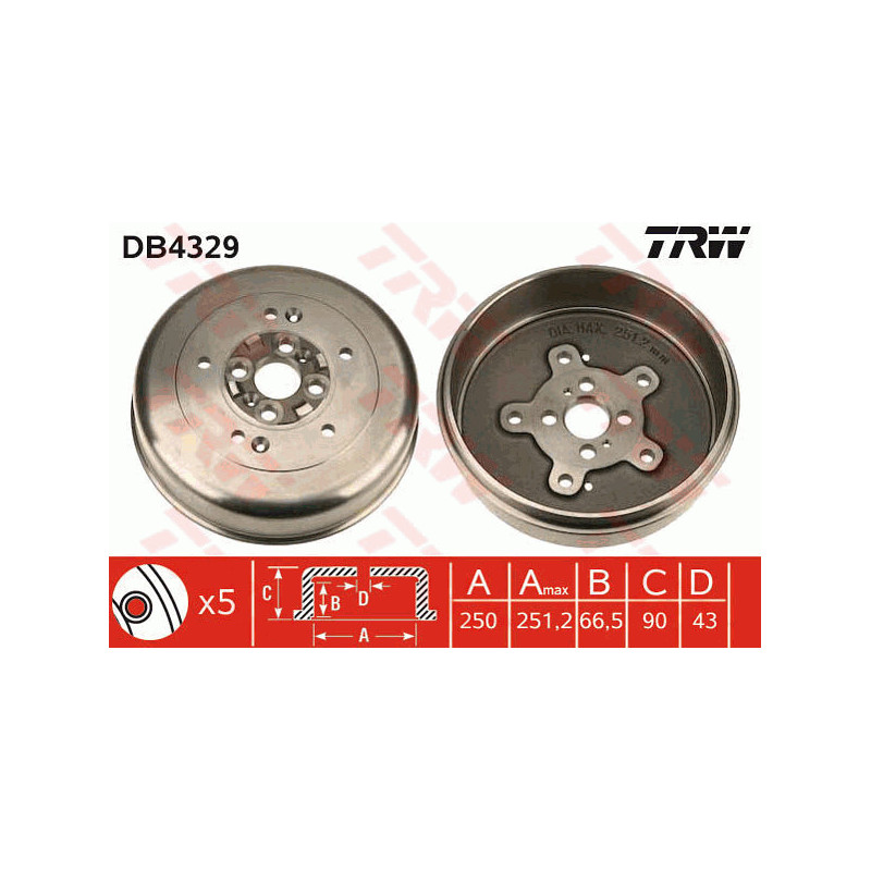 Tambour de frein TRW