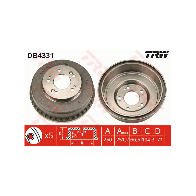 Tambour de frein TRW