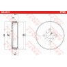 Tambour de frein TRW