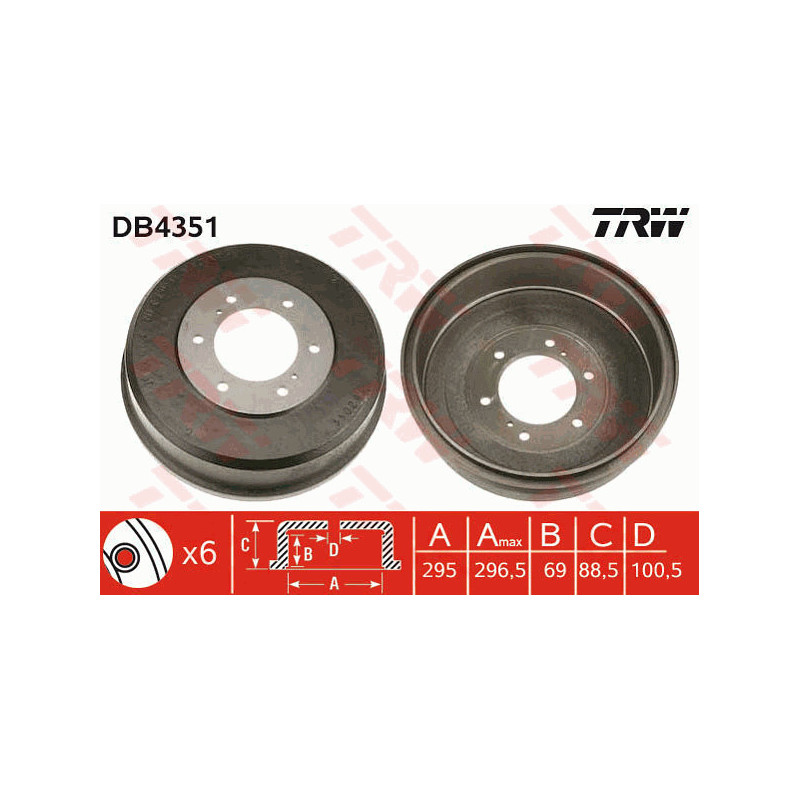 Tambour de frein TRW