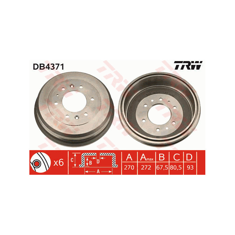 Tambour de frein TRW