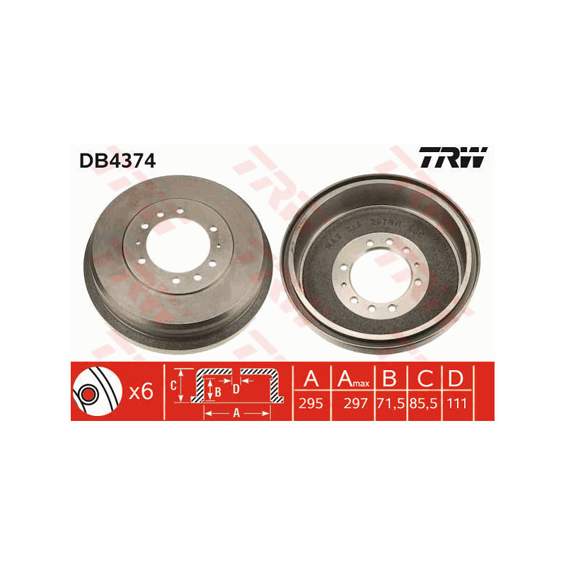 Tambour de frein TRW