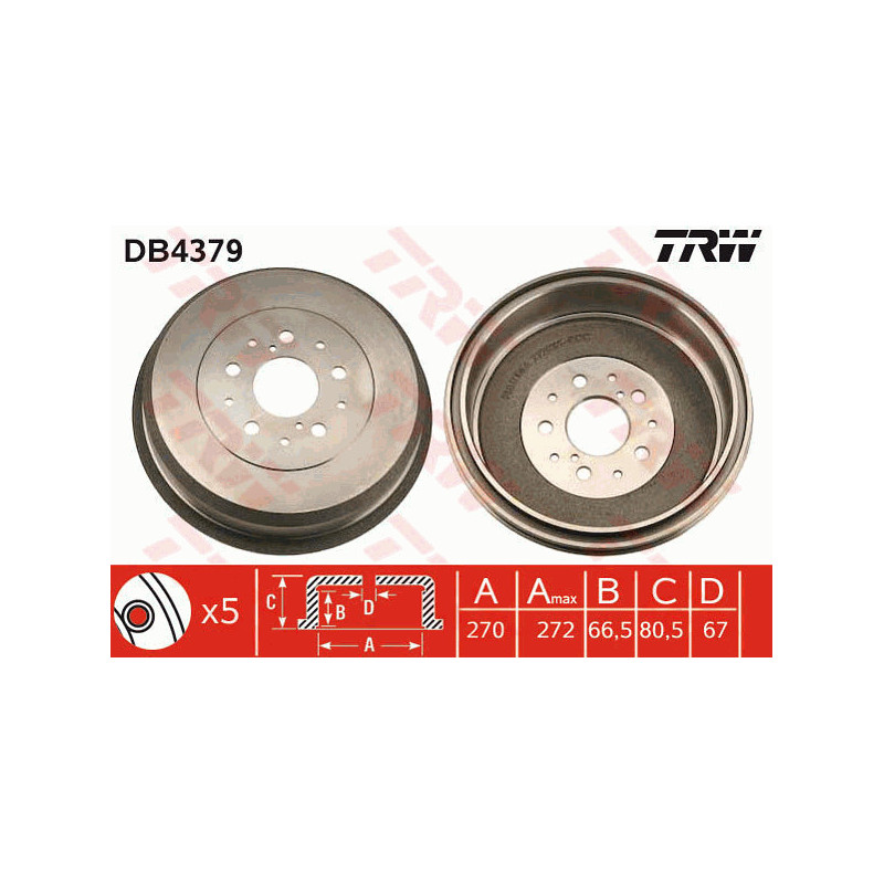 Tambour de frein TRW