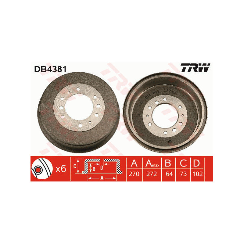 Tambour de frein TRW