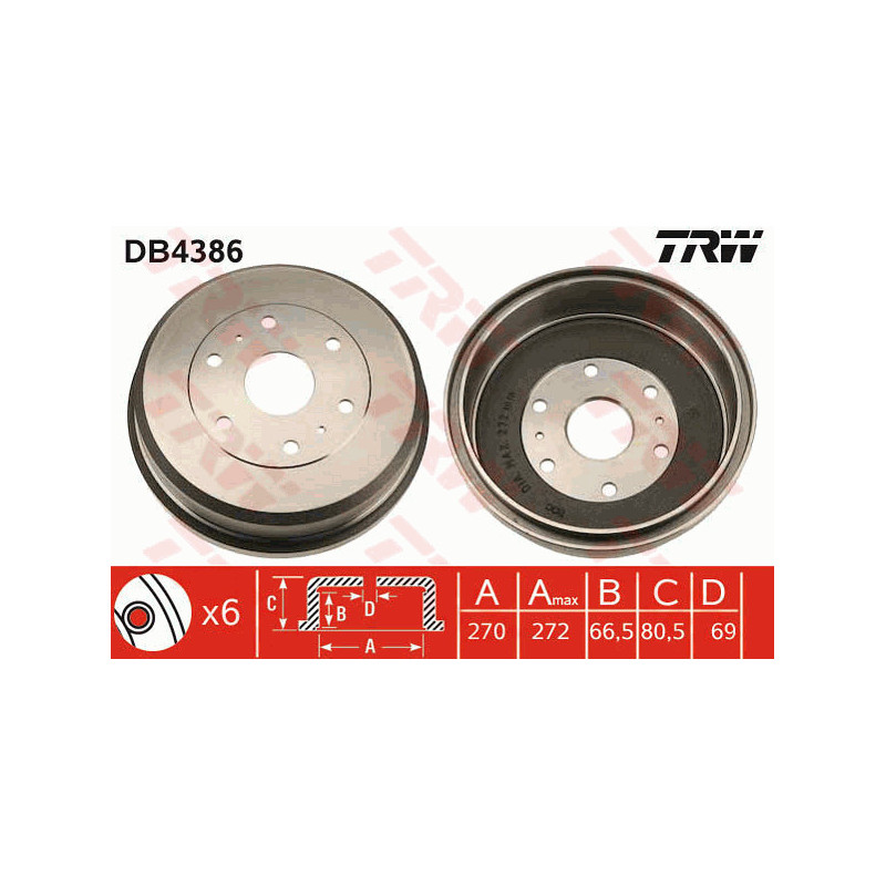 Tambour de frein TRW