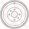 Tambour de frein TRW
