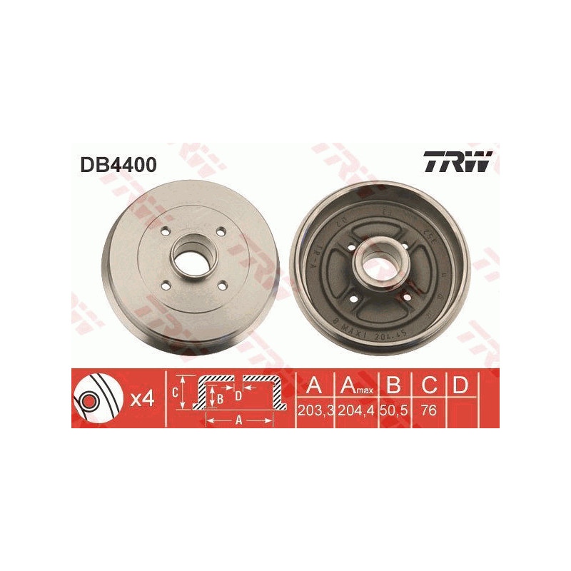 Tambour de frein TRW