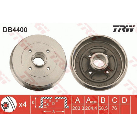 Tambour de frein TRW