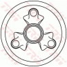 Tambour de frein TRW
