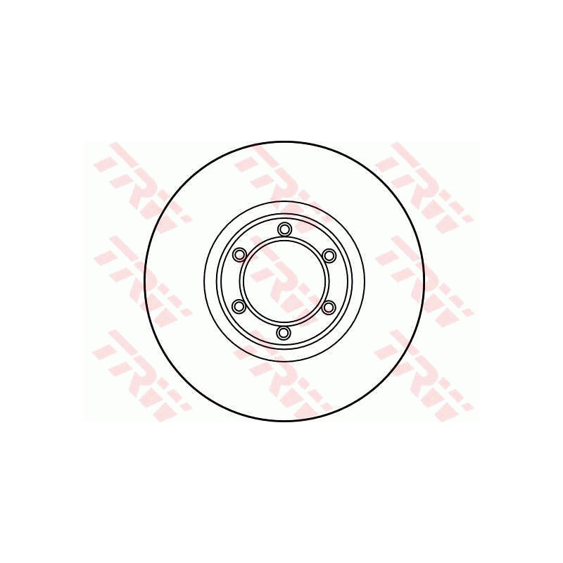 Jeu de 2 disques de frein TRW