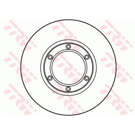 Jeu de 2 disques de frein TRW