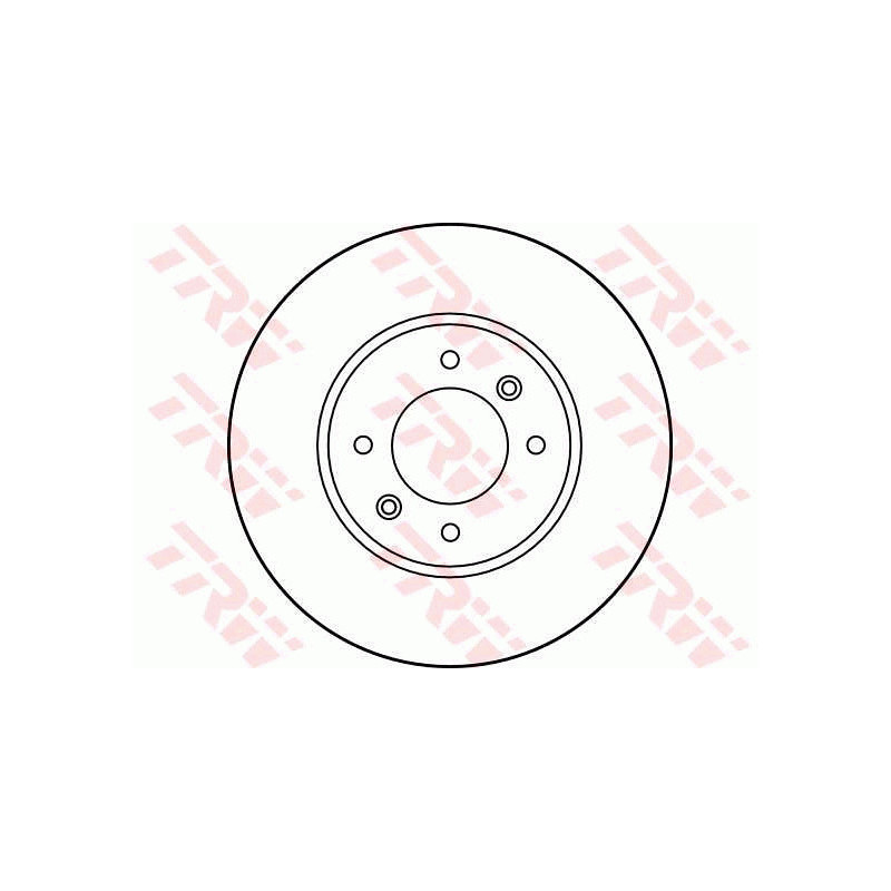 Jeu de 2 disques de frein TRW