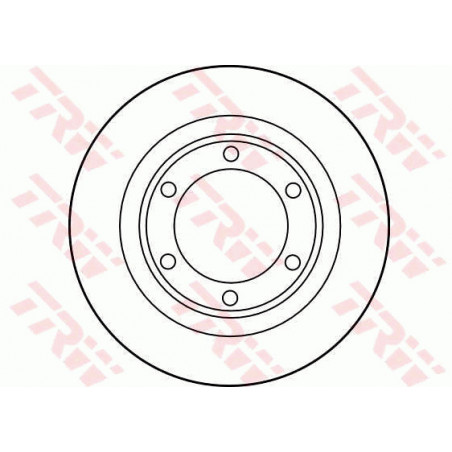 Jeu de 2 disques de frein TRW