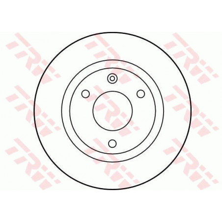 Jeu de 2 disques de frein TRW