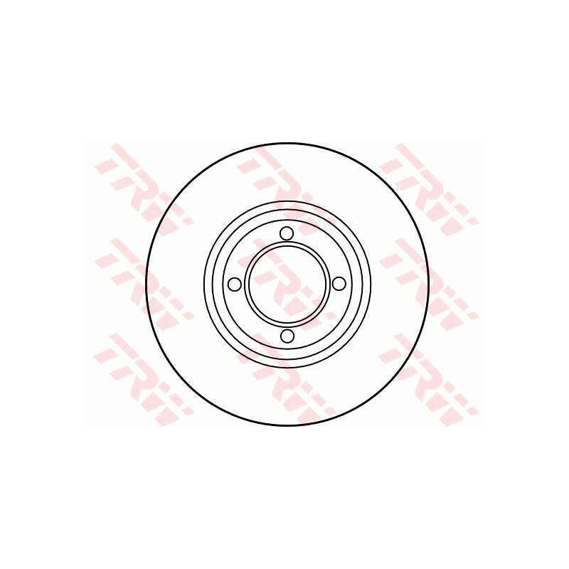 Jeu de 2 disques de frein TRW