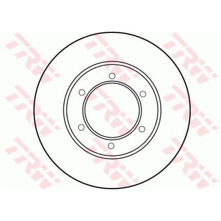 Jeu de 2 disques de frein TRW