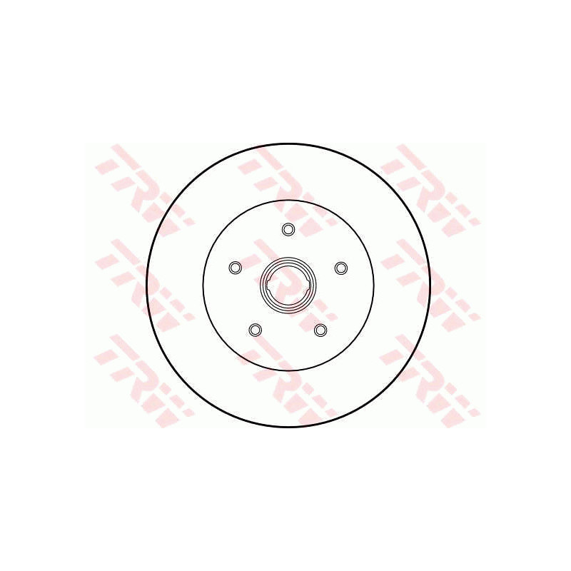 Jeu de 2 disques de frein TRW