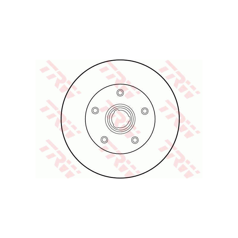 Jeu de 2 disques de frein TRW