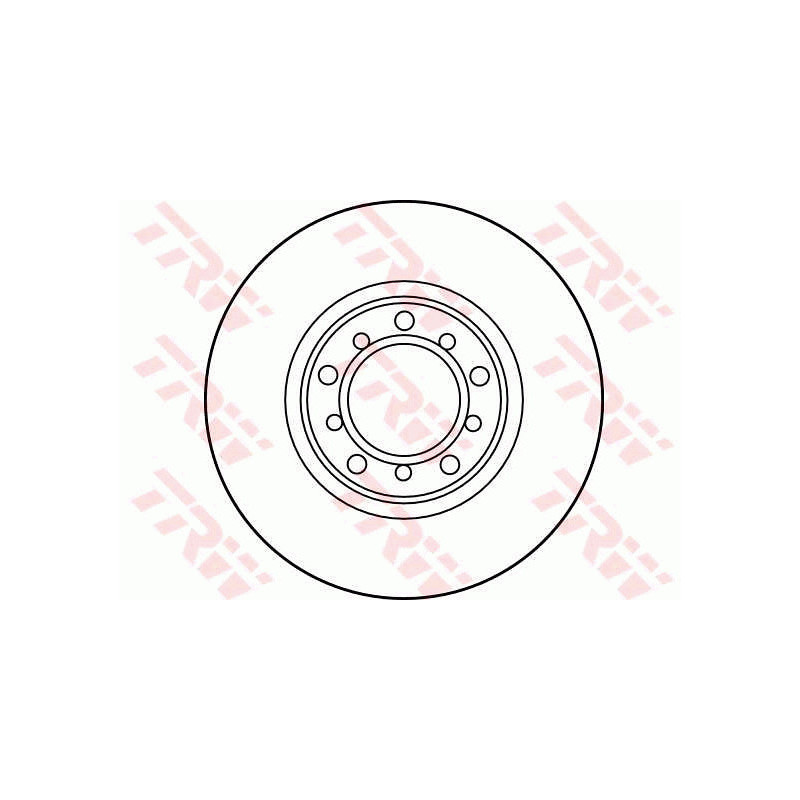 Jeu de 2 disques de frein TRW