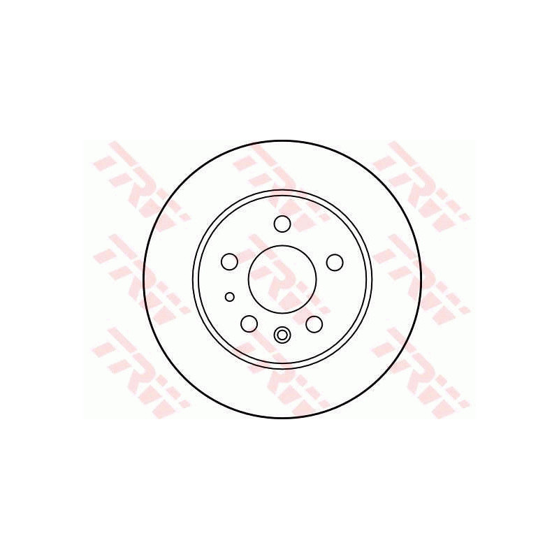 Jeu de 2 disques de frein TRW