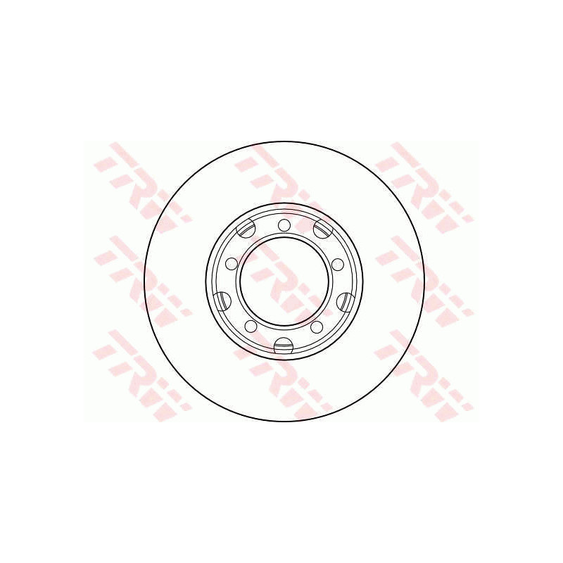 Jeu de 2 disques de frein TRW