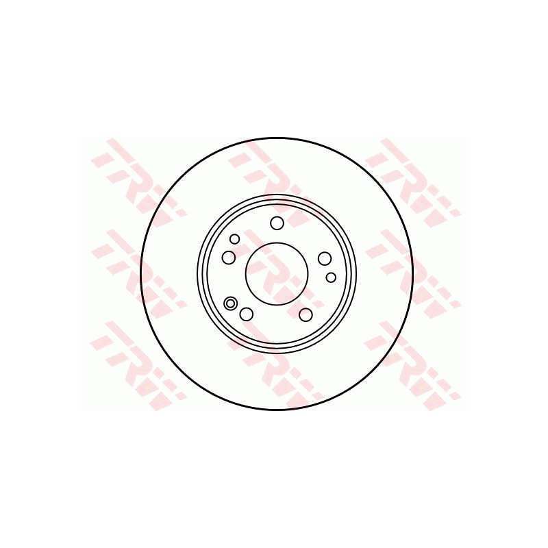 Jeu de 2 disques de frein TRW