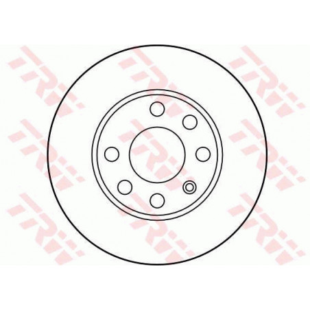 Jeu de 2 disques de frein TRW