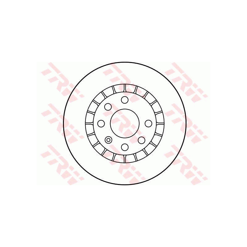 Jeu de 2 disques de frein TRW