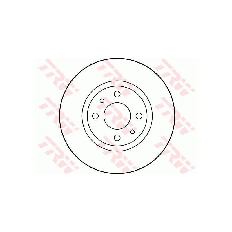 Jeu de 2 disques de frein TRW