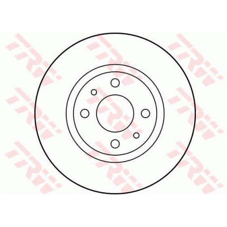 Jeu de 2 disques de frein TRW
