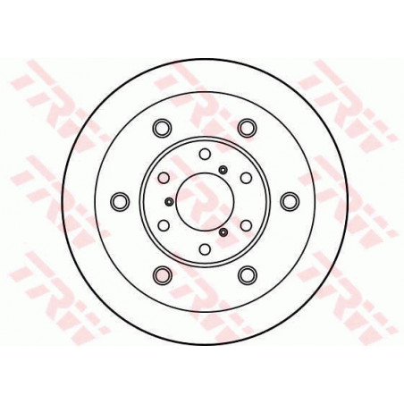Jeu de 2 disques de frein TRW