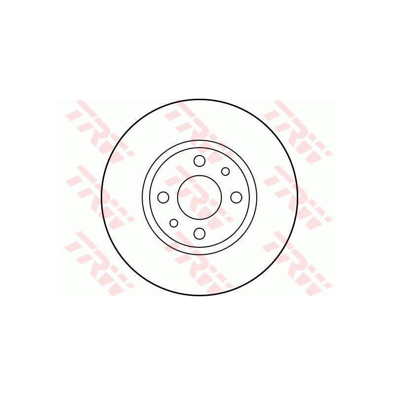 Jeu de 2 disques de frein TRW