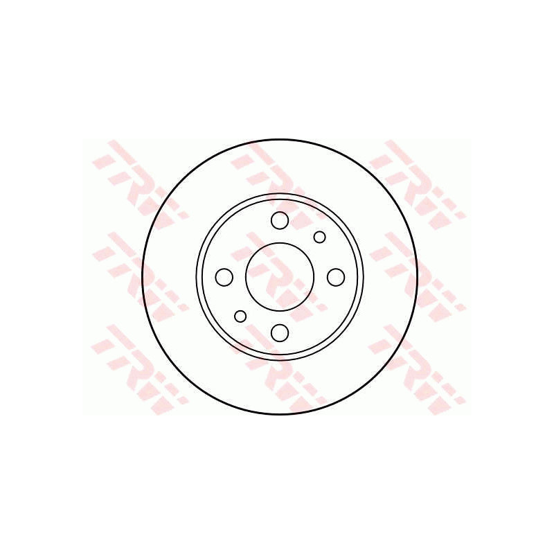 Jeu de 2 disques de frein TRW