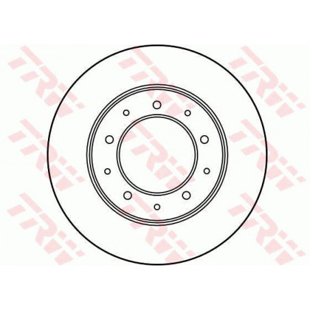 Jeu de 2 disques de frein TRW