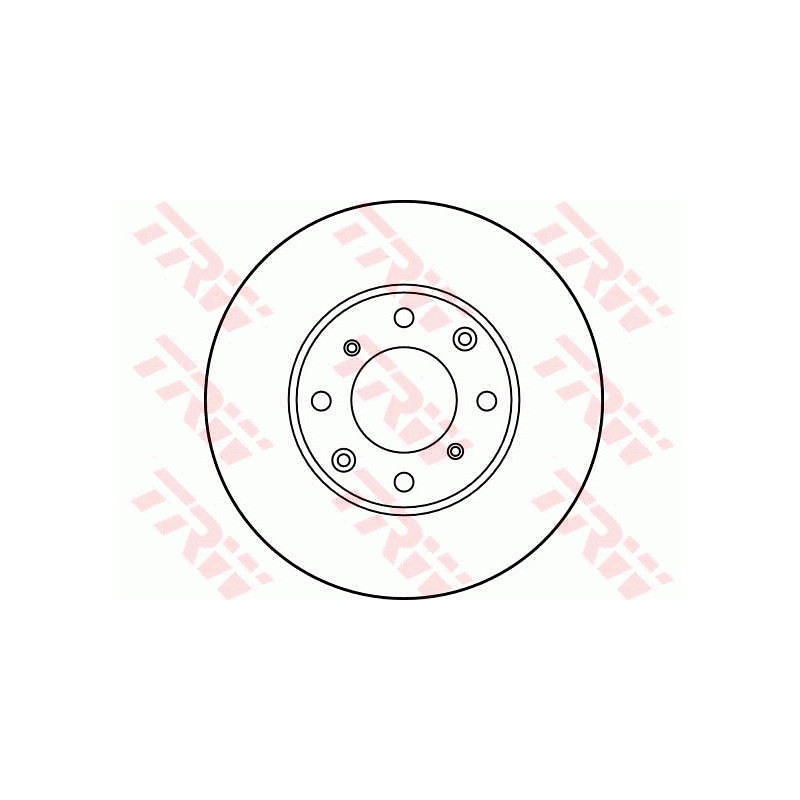 Jeu de 2 disques de frein TRW