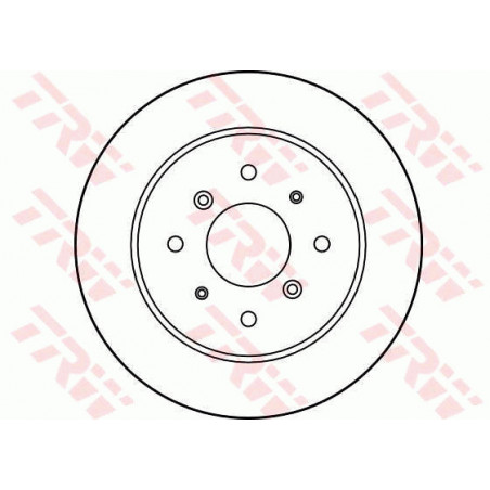 Jeu de 2 disques de frein TRW