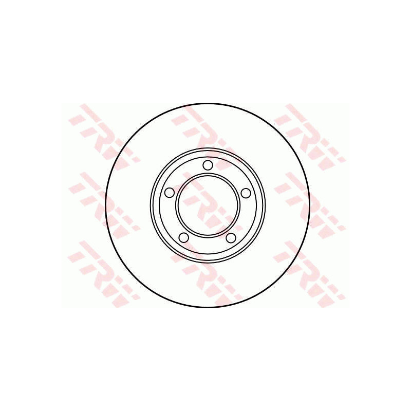 Jeu de 2 disques de frein TRW