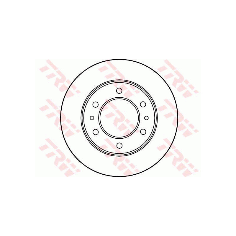 Jeu de 2 disques de frein TRW